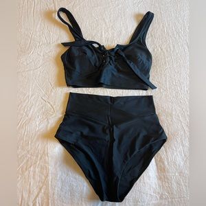 Aerie Black Two Piece Set